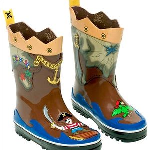 Kidorable Boys Pirate Rain Boots Many Sizes